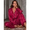 S5eeb4800f33147978bc4e42585577b0ch.jpg Women’s Striped Satin Pajama Set