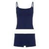 S5f0d8efcaf9a401797ca18e83bde4d470.jpg Women’s Backless Tank & Low-Rise Shorts Set