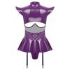 Women’s PU Leather Hollow-Out Bodysuit