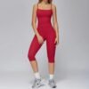 S63391f40bd844a8991ea23acee7477484.jpg Women’s High-Waist Yoga Sports Set