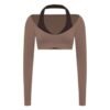 Women’s Long-Sleeve Halter Yoga Set