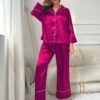 Women’s Satin Long-Sleeve Pajama Set