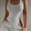 S68cd472b74fc46f69a4ecb709de528d1u.jpg Women’s Sleeveless Knit Halter Bodysuit