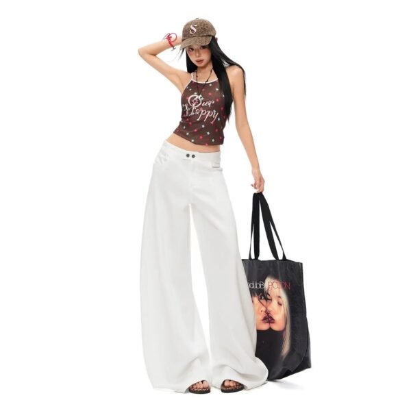 Pleated Relaxed Wide-Leg Pants