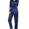 S73cf1c5cfc724af0885bc4b00146c4105.jpg Women’s Silk Satin Button-Down Pajama Set