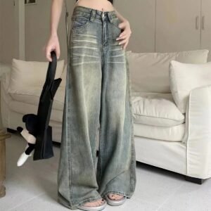 Women’s Y2K High-Waist Baggy Jeans