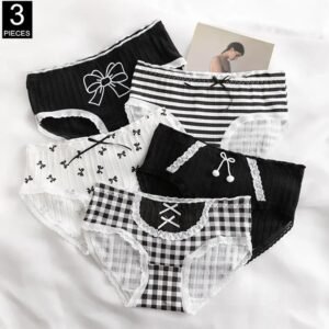 S7459fa5d906a469388f16d464987a5f3Y.jpg 3-Piece Lace Trim Cotton Briefs