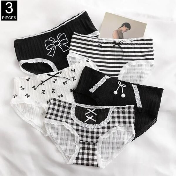 S7459fa5d906a469388f16d464987a5f3Y.jpg 3-Piece Lace Trim Cotton Briefs