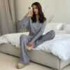 S7551756845be4798b51ff1cc5686422dr.jpg Women’s Zipper Front Knit Pants Set