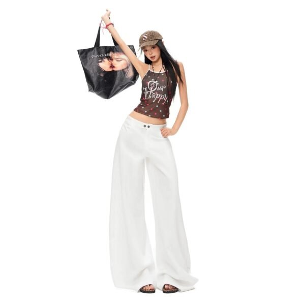 Pleated Relaxed Wide-Leg Pants