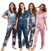 S772666da74fb439e80128a77c356cd29d.jpg Women’s Floral Satin Pajama Set