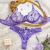 S7848f934b26d41f7914cdaed9d4399fe0.jpg Women’s Sheer Floral Lace Bra & Panty Set