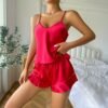 Women’s 3-Piece Satin Pajama Set