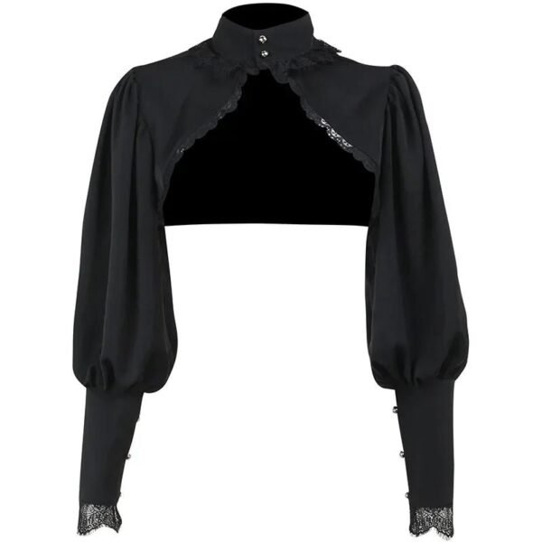 S7a102f34904a4e148f604fba19c98d3dX.jpg Women’s Gothic Steampunk Lace Crop Jacket