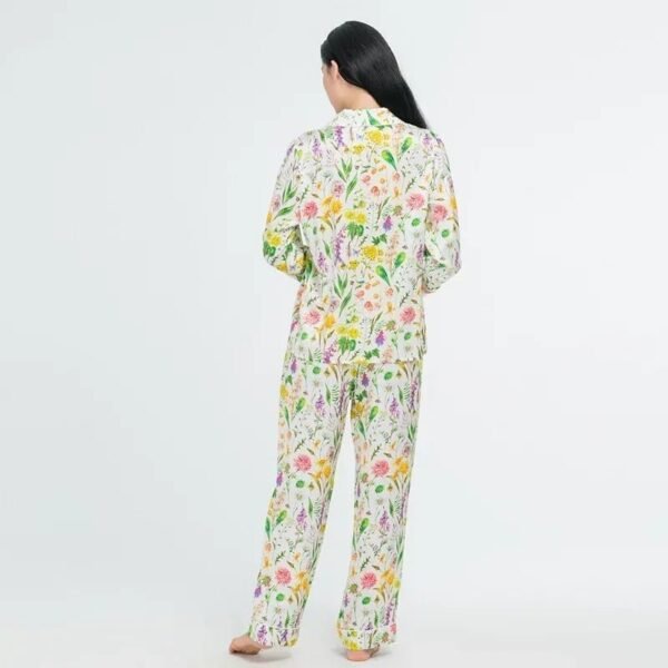 S7a4e6b1d068c409daa0884f26fed1b45E.jpg Floral 100% Mulberry Silk Pajama Set