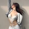 S7aed300c3c534b20a50b6e301e5713e0U.jpg Deep V-Neck Lace Shaping Bodysuit