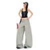 Pleated Relaxed Wide-Leg Pants