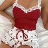Women’s Lace Cami & Shorts Sleepwear Set