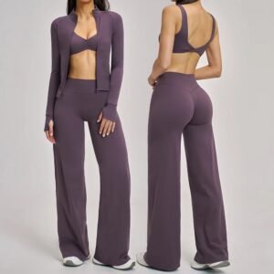 S7ef2ac07daa040f39eff177b7bab4187q.jpg Women’s Long-Sleeve Yoga & Leggings Set