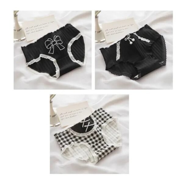 S88427df4fde8435295dfa2e625a6cb3d8.jpg 3-Piece Lace Trim Cotton Briefs