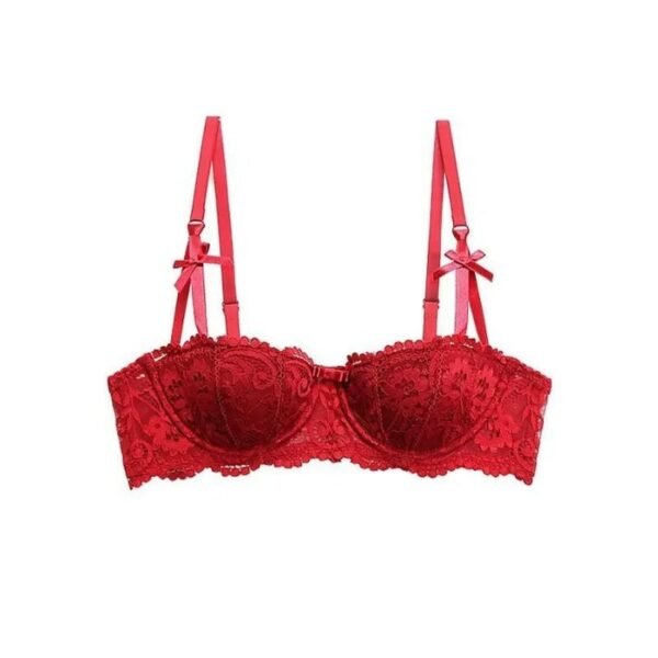 S8b75a7bf1edc42c1ac8d76cab13e88dek.jpg Women’s French Lace Half-Cup Push-Up Bra