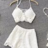 S8b79e786c4fc41cdb10e5db833846a34A.jpg Women’s Knit Backless Cami & Shorts Set
