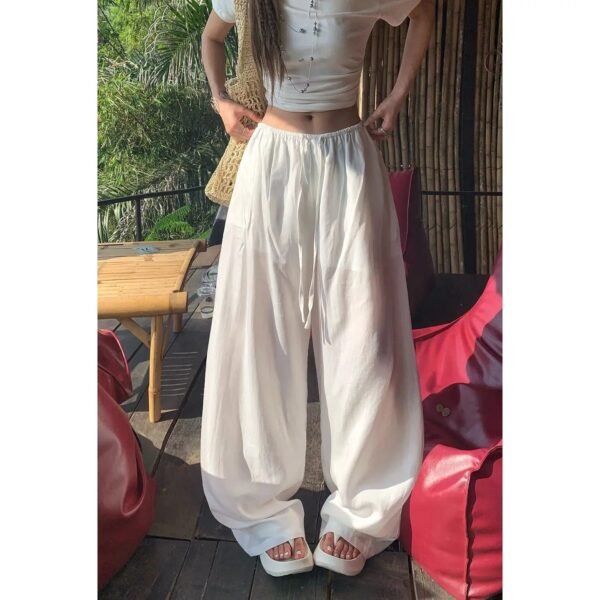 S8be789a6852d49b78ff1e5d0c4d6bbb1g.jpg Women’s Drawstring Wide-Leg Casual Pants