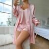 Women’s 3-Piece Satin Pajama Set
