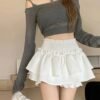 Women’s Y2K Balletcore Ruffle Mini Skirt