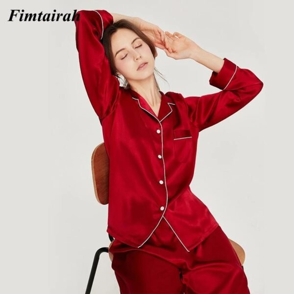 S9547e8a0e4554c8c8b169008ffadc7c5q.jpg Women’s 100% Silk Pajama Set