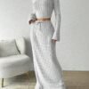 S96e355f13c3441acbcba170a6b3e8491f.jpg Women’s Knitted Crop Top & Pants Set
