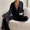 Women’s Silk Lace Pajama Set