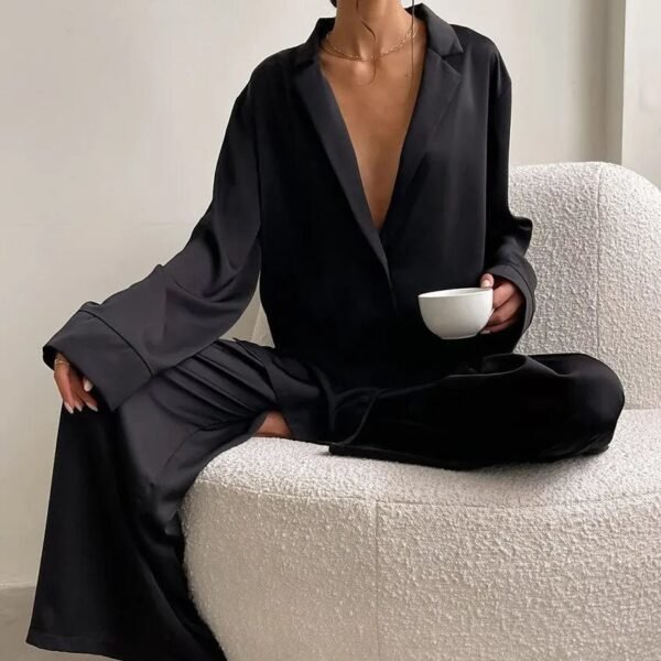 Women’s Silk Lace Pajama Set