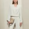 Women’s V-Neck Blazer & Casual Pants Set