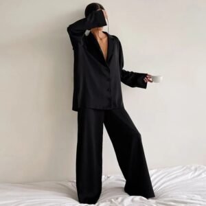 S9f026cd00f944ab6a95454210fddb6eaT.jpg Women’s Silk Lace Pajama Set