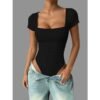 S9f9f8f9e9f284e45925219ab3f255467V.jpg Ribbed Square-Neck Slim-Fit Bodysuit
