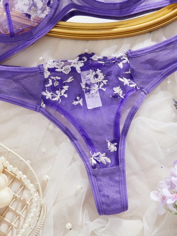 Sa386ab0989434753a082eae1ae488ecew.jpg Women’s Sheer Floral Lace Bra & Panty Set