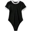 Women’s Y2K Harajuku Black Bodysuit
