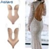 Safccc93d9dcd48f081482c9d0d4713e2T.jpg Women’s Deep V Push-Up Shapewear Bodysuit
