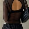 Sb3886dfdfba34457977c50ea03851bbag.jpg Black Mesh Stripe Bodysuit