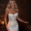 Women’s Lace Strapless Backless Corset Top