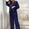 Women’s Satin Long-Sleeve Pajama Set