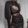 Sc95e301bdd44424c9cfb433a63d5023aD.jpg Women’s Gothic Steampunk Lace Crop Jacket