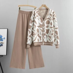Sca54a2e6a6dd46cc9b27fde4b29e616cy.jpg Women’s Knitted Sweater & Wide-Leg Pants Set