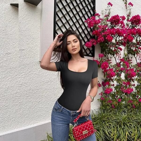 Sd38911fe1e66462fb6257951209ba52aD.jpg Dimmkof Ribbed Tummy Control Bodysuit