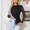 Sd8ded7f7f8ab4e37bd9302eb1ca5211al.jpg Black High-Neck Long-Sleeve Jumpsuit
