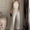 Sda0cba707d9742118cce2761e6303850r.jpg Women’s Halter Backless Wide-Leg Set