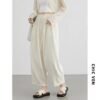Women’s White High-Waist Wide-Leg Pants