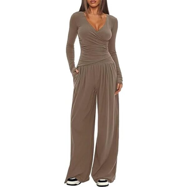 Sdbc568db055446858efe47d5b37cf3d29.jpg Women’s Long-Sleeve Wide-Leg Pants Set
