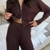 Sdcc365da4e944b90984115c990a678b3U.jpg Women’s Zipper Front Knit Pants Set